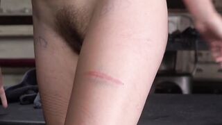 Blondie Bondage Babe Gets Whipped And Caned In A Rough Dungeon Scene
