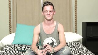 Twinks Big Dick Interview Turns into Hot Solo Masturbation Session