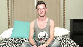 Twinks Big Dick Interview Turns into Hot Solo Masturbation Session