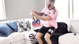 Lauren-Phillips & Quinton-James - Soccer Bet Turns Into Hardcore Sex