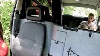 Lady-gang's Back Seat Ride to Pleasureville - Big Dick Taxi Adventure