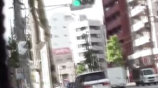 Wind Blows Up Skirt of Sexy JAV Babe in Public - homemade