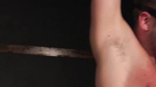 Dominant Dominc Pacifco Flogged And Throat-Fucks Submissive Damon Hart