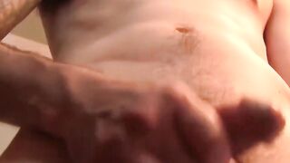 Emotional Nerdy Guy Finger-Fucks His Ass While Jerking Off