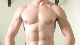 Hunky Muscle Stud - Flexes & Shows Off His Body In The Gym