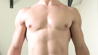 Hunky Muscle Stud - Flexes & Shows Off His Body In The Gym