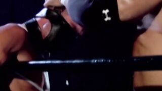 Fierce Opponent Dominates Bound Wrestling Slave With Bondage Techniques