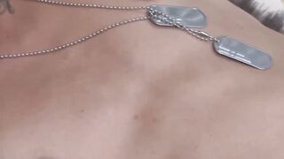 Skinny Soldier's Masturbating Huge Load on Cam
