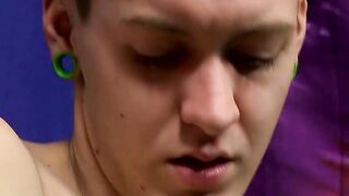 Skinny Twink's Huge Dick Masturbation Adventure
