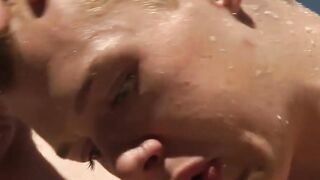Dominant Master's Twinks Submissive Slave - Face Fucking & Piss Play in Bondage