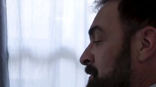 Hunk Daddy Breeds Step-Son Raw in Hot Bathroom Sex