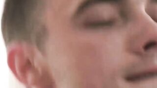 Ink-Splattered StepDaddy" - Barebacks Teen Son with Facial Finish
