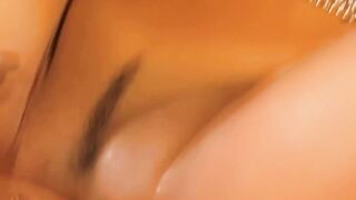 3some FFM Blowjob & Ass-Fucking in Public Park at Night
