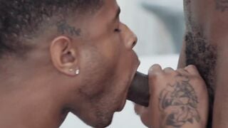 Black Guys Passionate Kissing & Anal Sex - Hot Interracial Couple