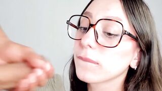 Nerd Girl's Geeky Cosplay Blowjob Adventure with Monster-Sized Penis