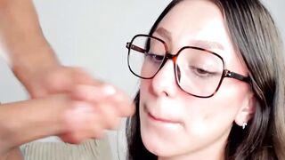 Nerd Girl's Geeky Cosplay Blowjob Adventure with Monster-Sized Penis