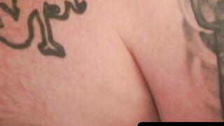 Tatted-Up Hunk Stroking His Big Dick For The Camera