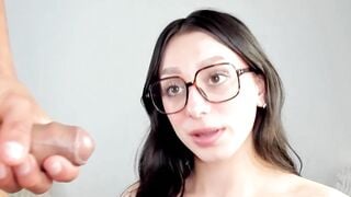 Nerd Girl's Geek Chic Blowjob - Deepthroat & Facial For The Win!