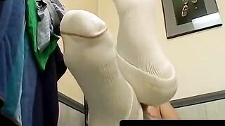 Footjob Goddess - Barefoot Foot-Fuck with Huge Load on Toes