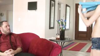 Babysitting Hot MILF - Ass-fucking Session with Stepdaughter's Friend