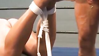 Buff Submissive Guy Gets Whipped And Fucked Hard On A Bench In BDSM Scene