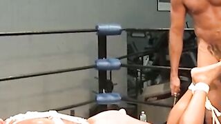Buff Submissive Guy Gets Whipped And Fucked Hard On A Bench In BDSM Scene