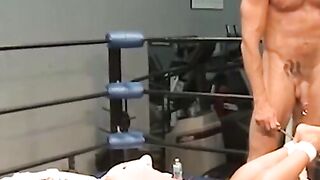 Buff Submissive Guy Gets Whipped And Fucked Hard On A Bench In BDSM Scene