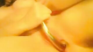 Hot MILF Stuffs Her Holes With Toys And Gives A Sensual Blowjob