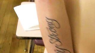 Detained Teen Jerks Off Alone In Classroom