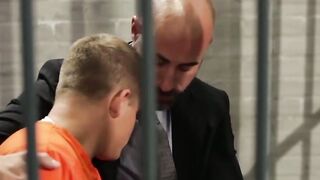 MILF Prisoner Fucked Hard By Twinks In Cell Block Threesome