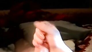 Young Amateur's Big Fat Dick Masturabtes & Solo Orgasm