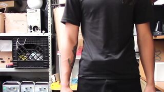 Asian Shoplifting Vixen Gets Her Lesson in Officer's Big Black Dick