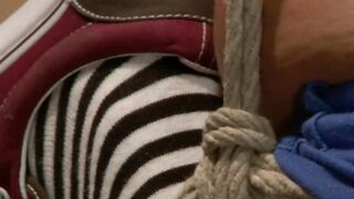 Bound Bondage Blonde Babes - Double Penetrated Fingering Orgasm