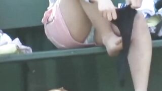 Japanese Teen's Fitness Routine Captured On Camera - Busting A Sweat