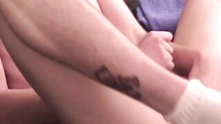 Teen Hunk's Solo Masturbation Adventure - Close-Up View Of His Thick Dick