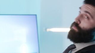 Rough & Raw - Bear Daddy Fucks Twink in Rear-Entry Anal Action
