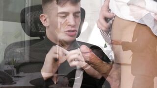 Hot & Horny BlowJob Session With Hunk Stud Trevor Brookes And Muscular Jordon Starr