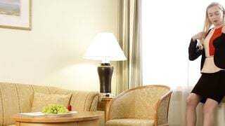 Hot MILF Bernice Stripping & Playing With Herself In Hotel Room