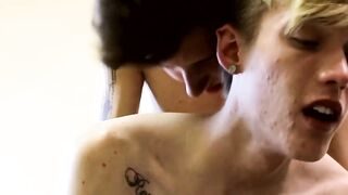 Raw Twunks Hardcore Anal Threesome" or "Three's A Charm: Ass-Fucking Teens