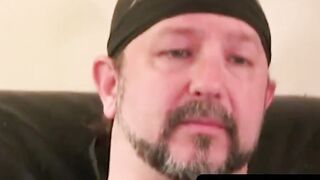 Leather-Bound Gay Sex Romp with Older Man