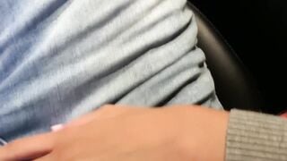 Point-Of View" - Horny Girl Blows Huge Dick In Car With A Twist (Pov)