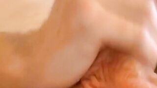 Redhead Amateur Fingers Her Own Asshole While Masturbating