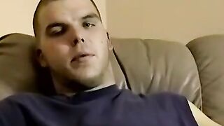 Sweaty Bedroom Jerk Session - Hot Guy Jacks Off And Shoots A Massive Load