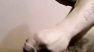 Sweaty Bedroom Jerk Session - Hot Guy Jacks Off And Shoots A Massive Load