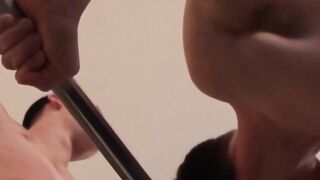 Ink-Stained Stud Gets Rough Anal Threesome Action