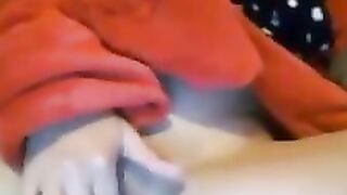 Nerd Girl Masturbating Wet Pussypot - Close-up View of Her Fingering Herself