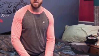 Muscular Hunk John Power Stroking His Big Dick Until He Erupts In Hot Load