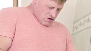 Step-Daddy's Kinky Fantasy - Petite Teen Locked In Bathroom With Older Man