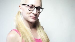 Glass-Wearing Vixen - Solo Masturbation Orgasm Explosion