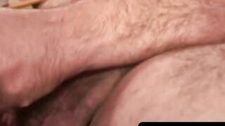 Amateur Mustached Hunk Stroking His Hard Dick For Your Pleasure